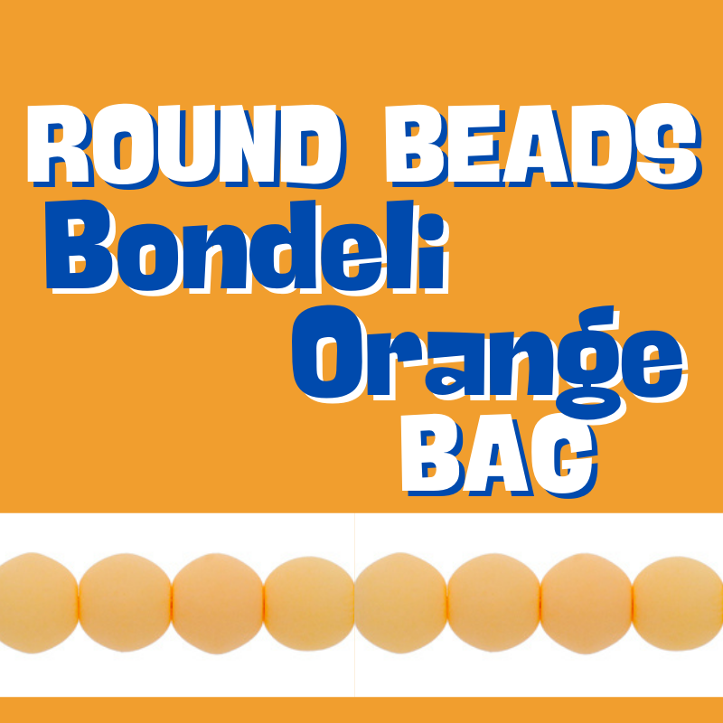 Round Beads Bondeli Orange Bag